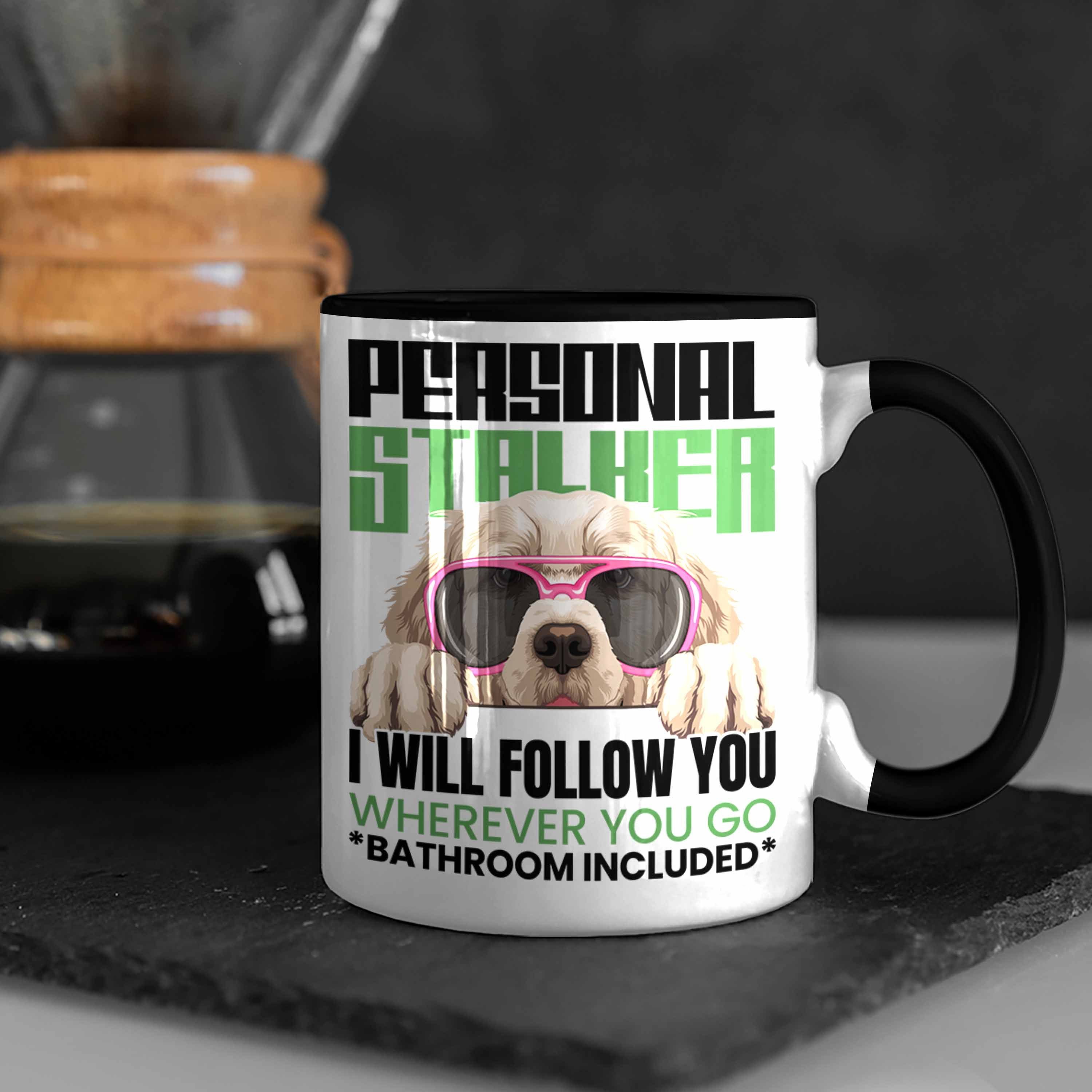 Geschenk Spruch Trendation Schwarz Lustiger Tasse Golden Besitzerin Tasse Geschenkide Retriever