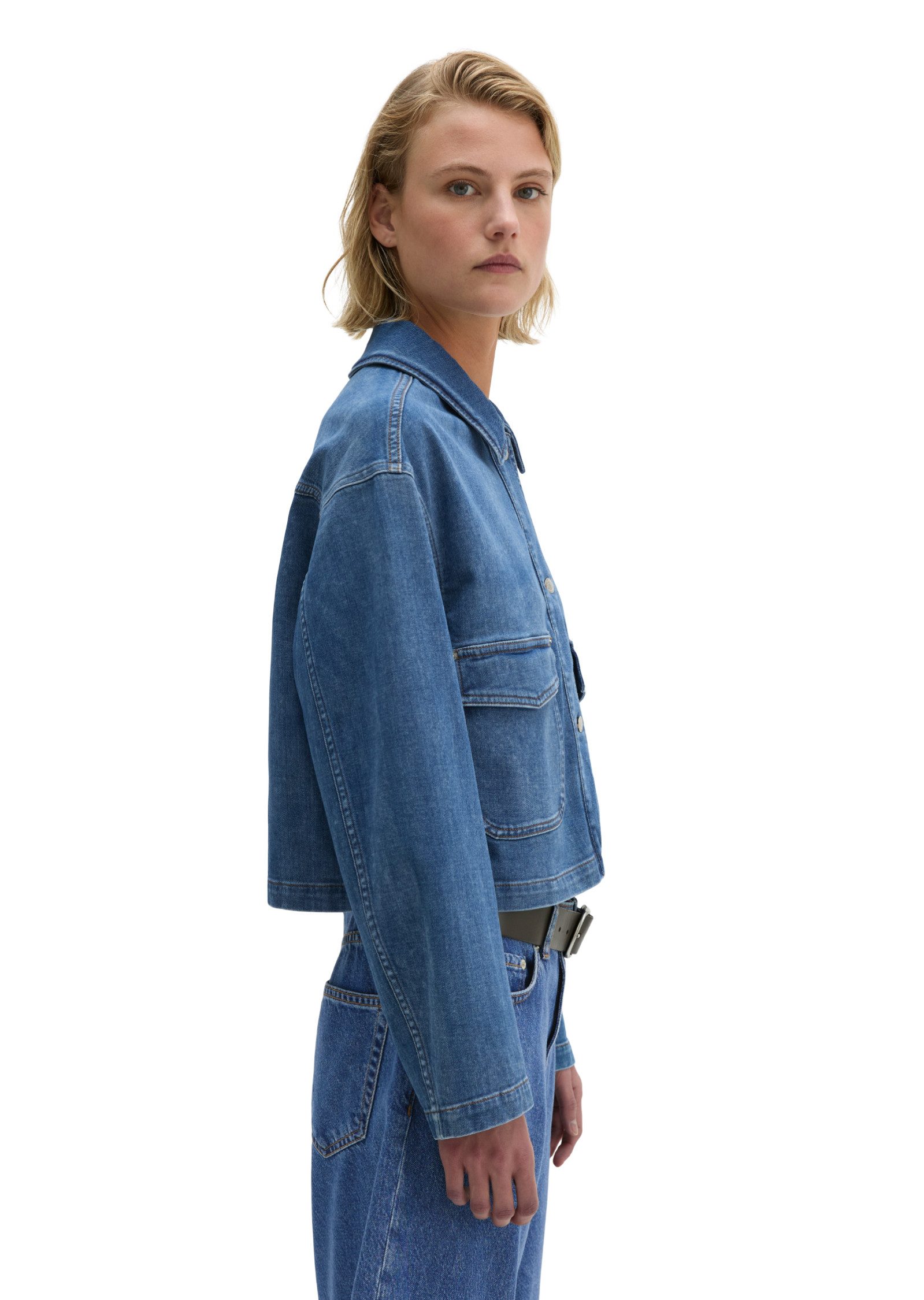 Marc O'Polo Jeansbluse aus Cashmere Touch Denim – Bild 2 von 5
