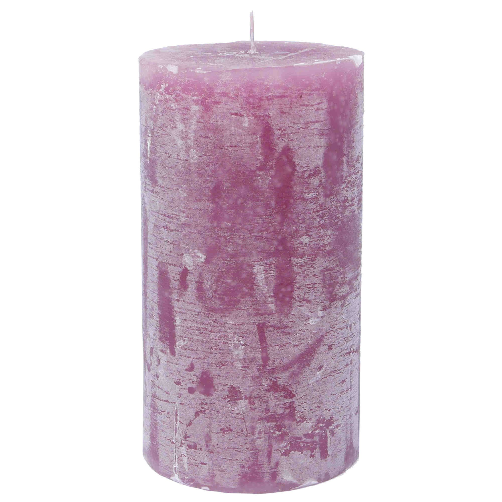 B&S Stumpenkerze Stumpenkerze durchgefärbt rosenholz 15 günstig online kaufen