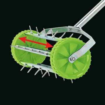 Draper Tools Rasenlüfter Rollender Rasen-Vertikutierer 450 mm Grün