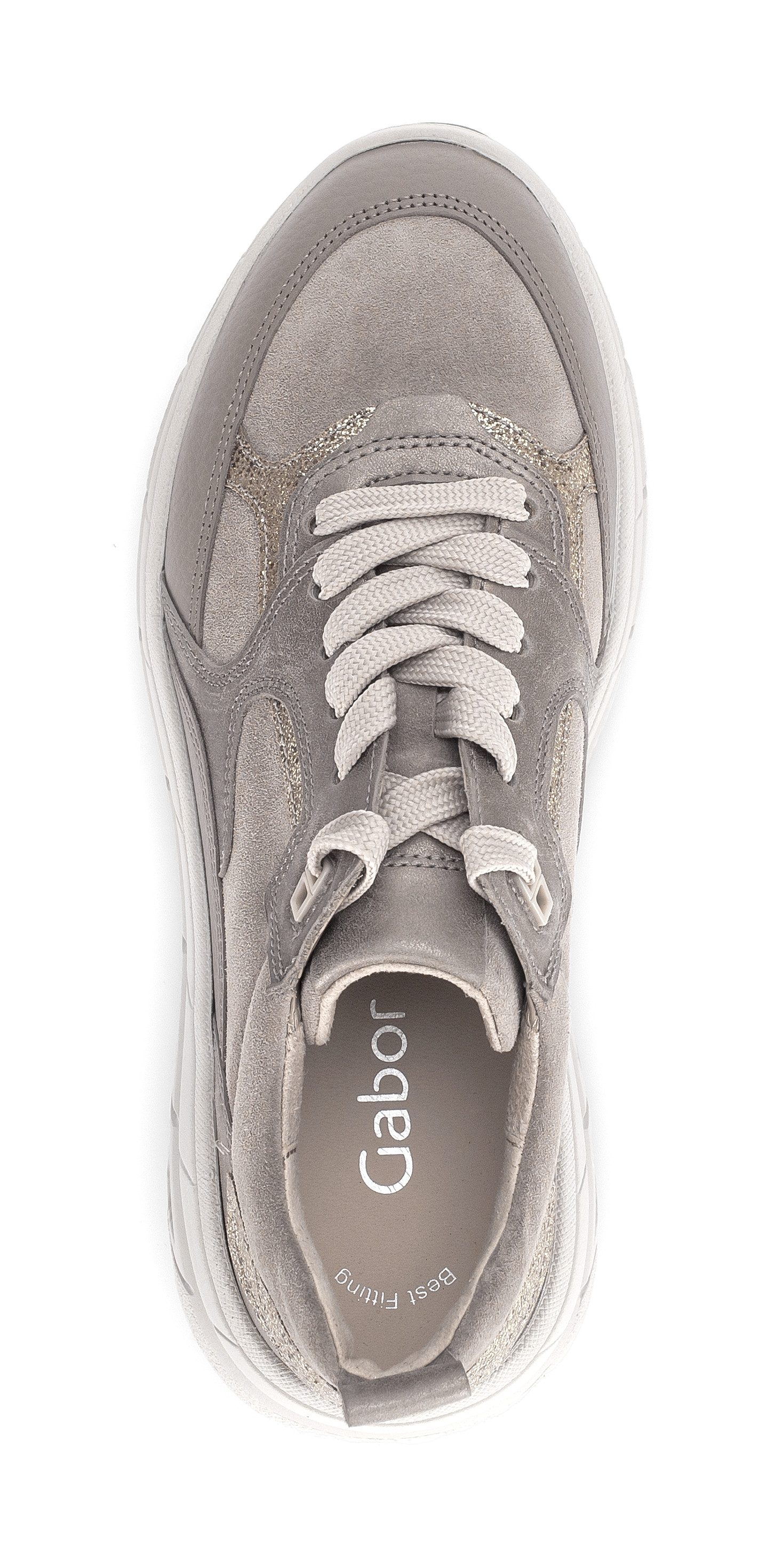 Gabor Keilsneaker, Schnürschuh, Halbschuh mit modischer Plateausohle