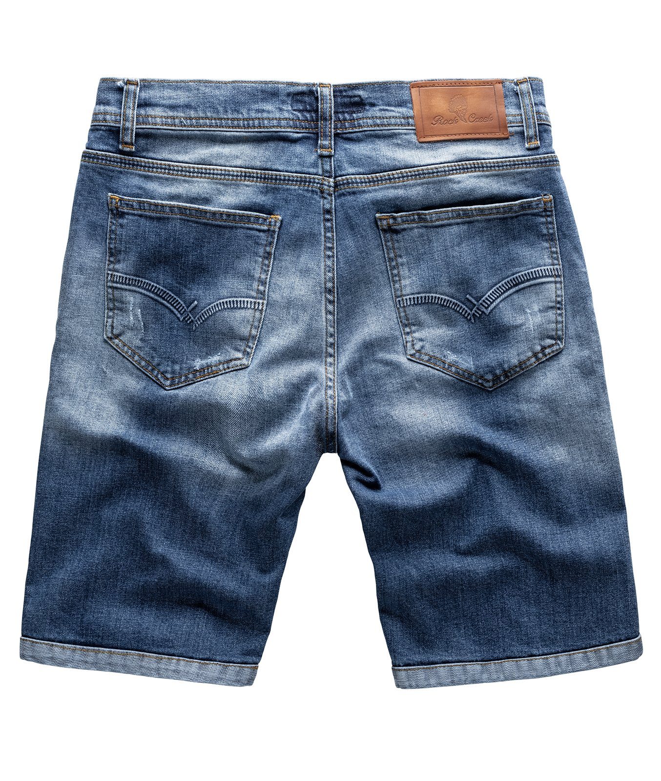 Blau Jeansshorts Herren Shorts Denim Rock Creek RC-2218