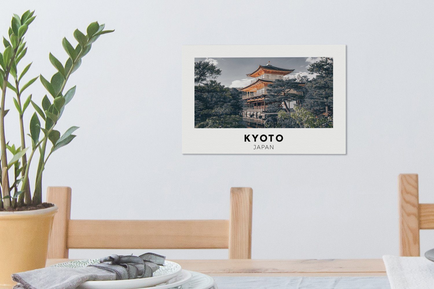 - - Wandbild Aufhängefertig, Japan OneMillionCanvasses® Wanddeko, St), (1 Leinwandbild Architektur, cm 30x20 Leinwandbilder, Luft