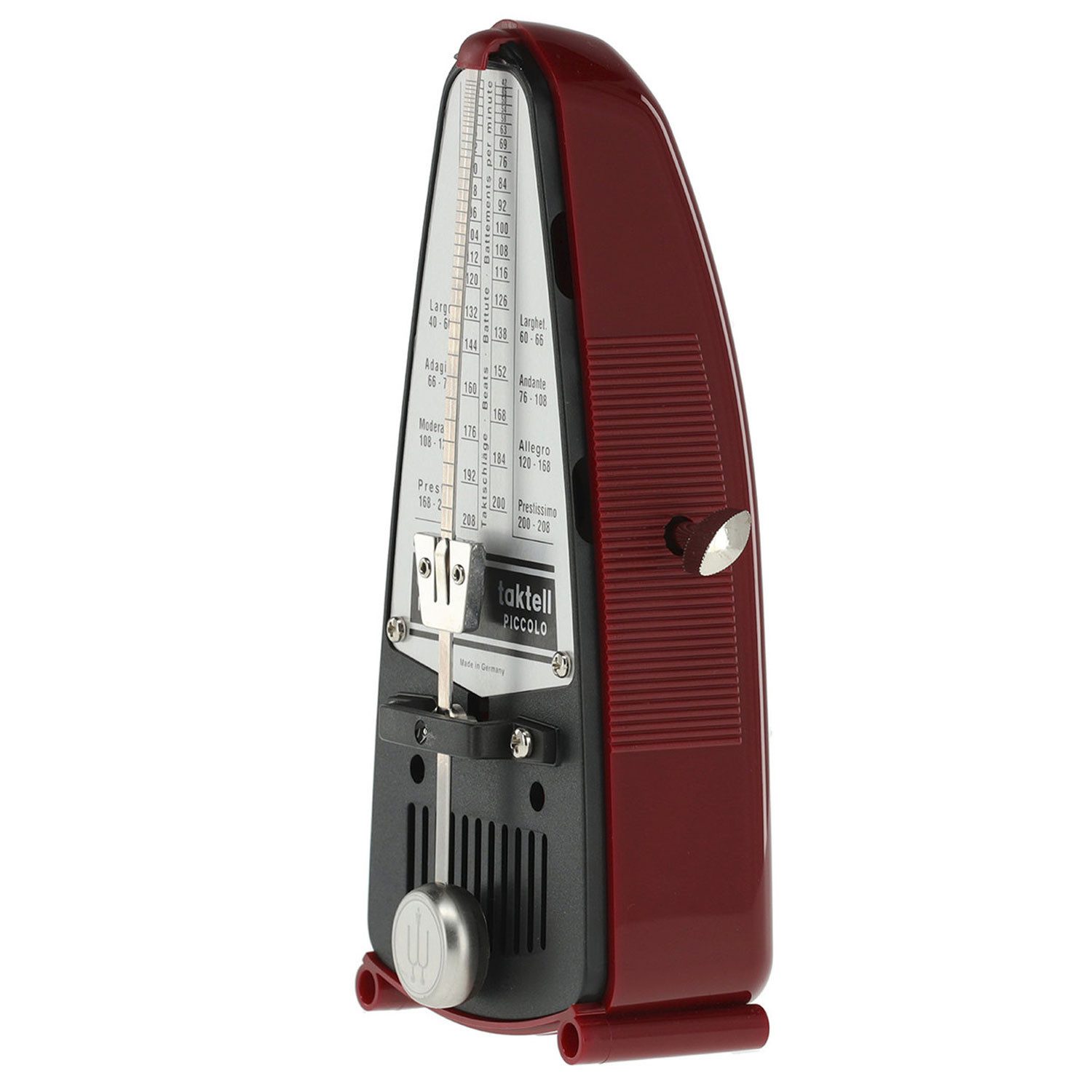 Wittner Metronom Wittner Metronom 834 Taktell Piccolo mechanisch Rot, aufziehbar