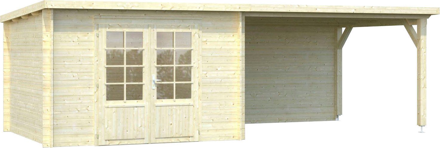 Thumbnail - Palmako Gartenhaus Ella, BxT: 674x340 cm, (Set), 8,7+10,0 m², mit Anbaudach