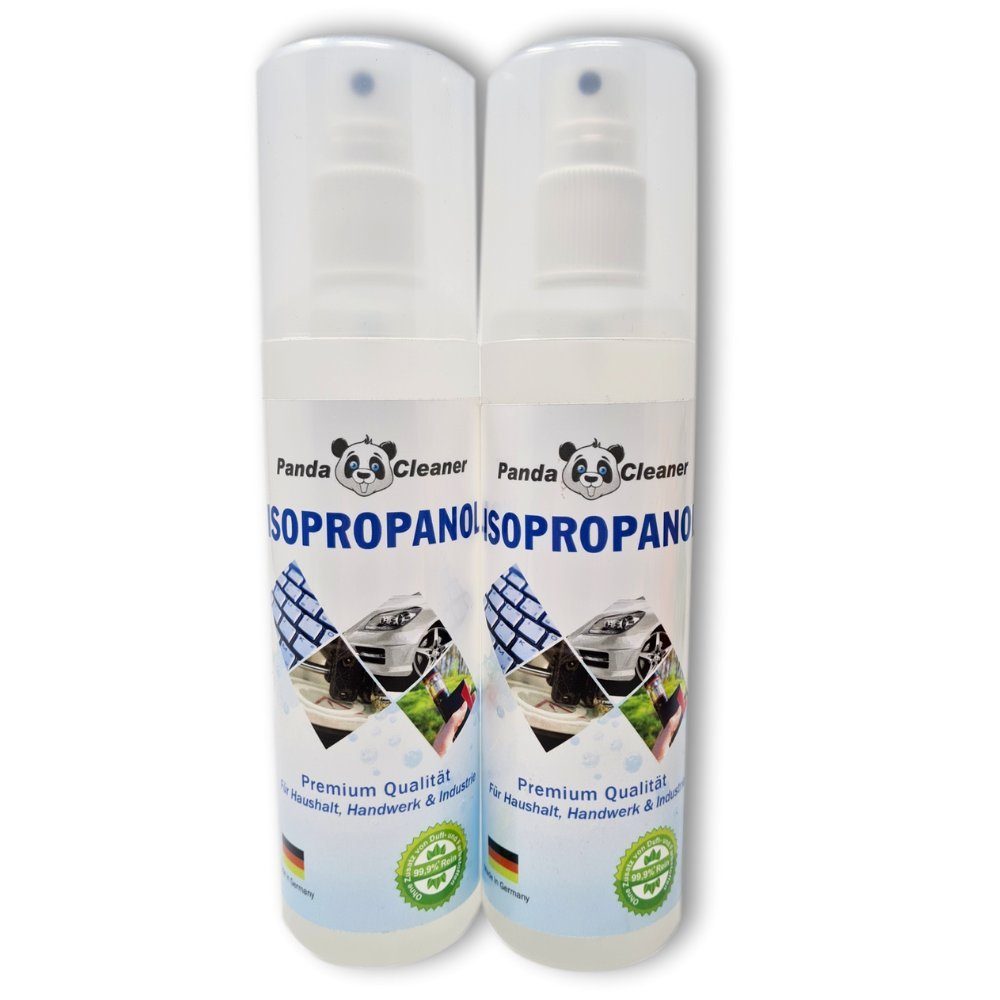 PandaCleaner Isopropanol - Isopropylalkohol - Für Haushalt, Handwerk & Industrie Reinigungsalkohol (Spar-Set, [2-St. 250ml Spray Rückstandslose Reinigung)