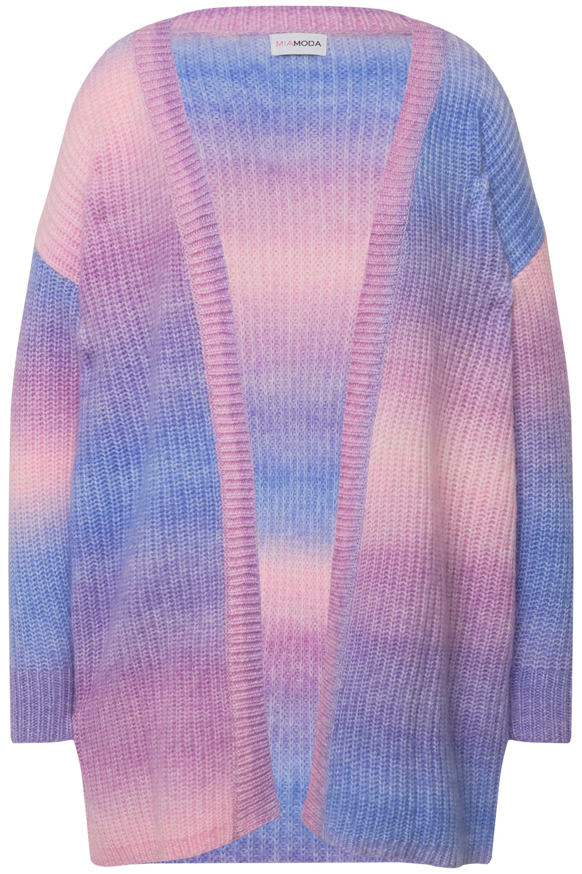 MIAMODA Strickjacke Strickjacke Farbverlauf offene Form günstig online kaufen