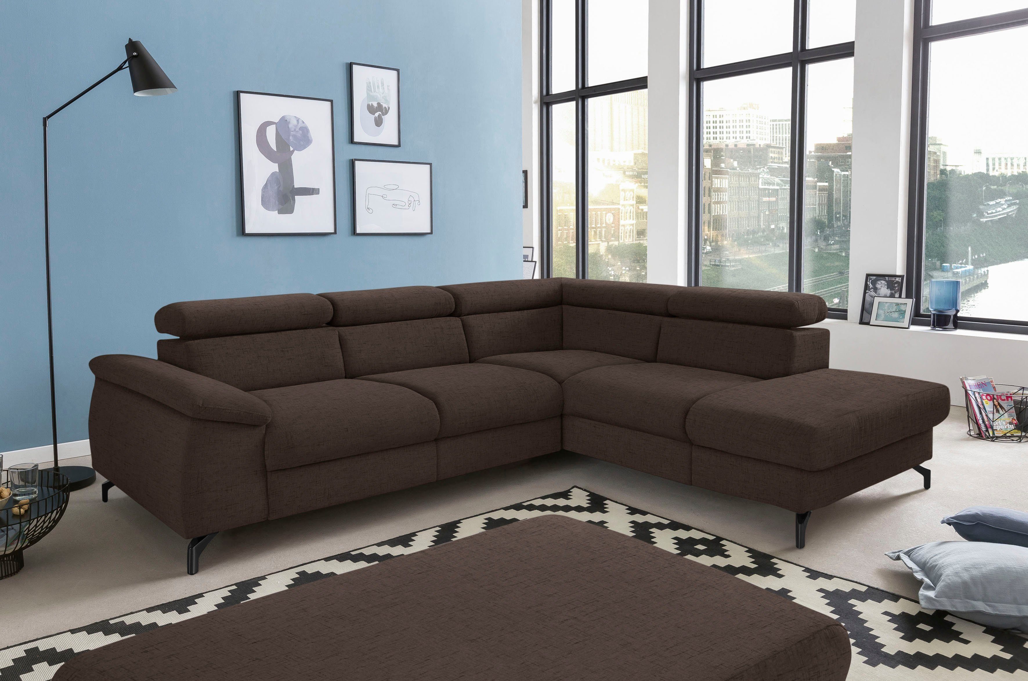 COTTA Polstergarnitur Komaris L-Form, (Set), Set bestehend aus: Ecksofa mit günstig online kaufen