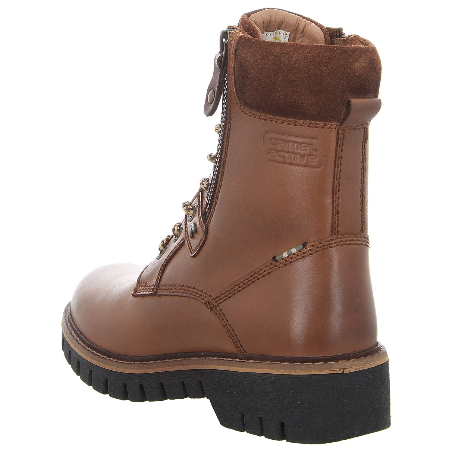 Schnürstiefelette camel Braun active