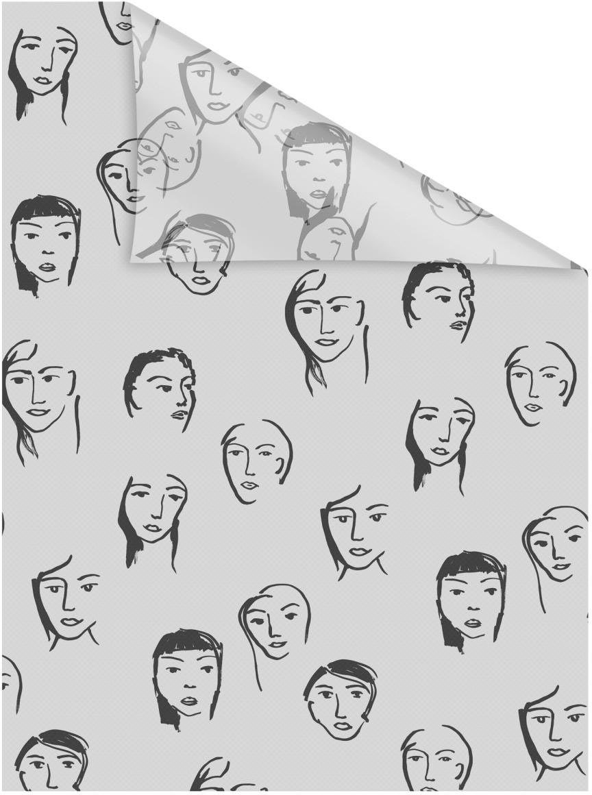 LICHTBLICK ORIGINAL Fensterfolie Fensterfolie selbstklebend, Sichtschutz, Faces - Schwarz, blickdicht, glatt. Reduzierter Preis € 23,37. Unverbindliche Preisempfehlung € 38,99