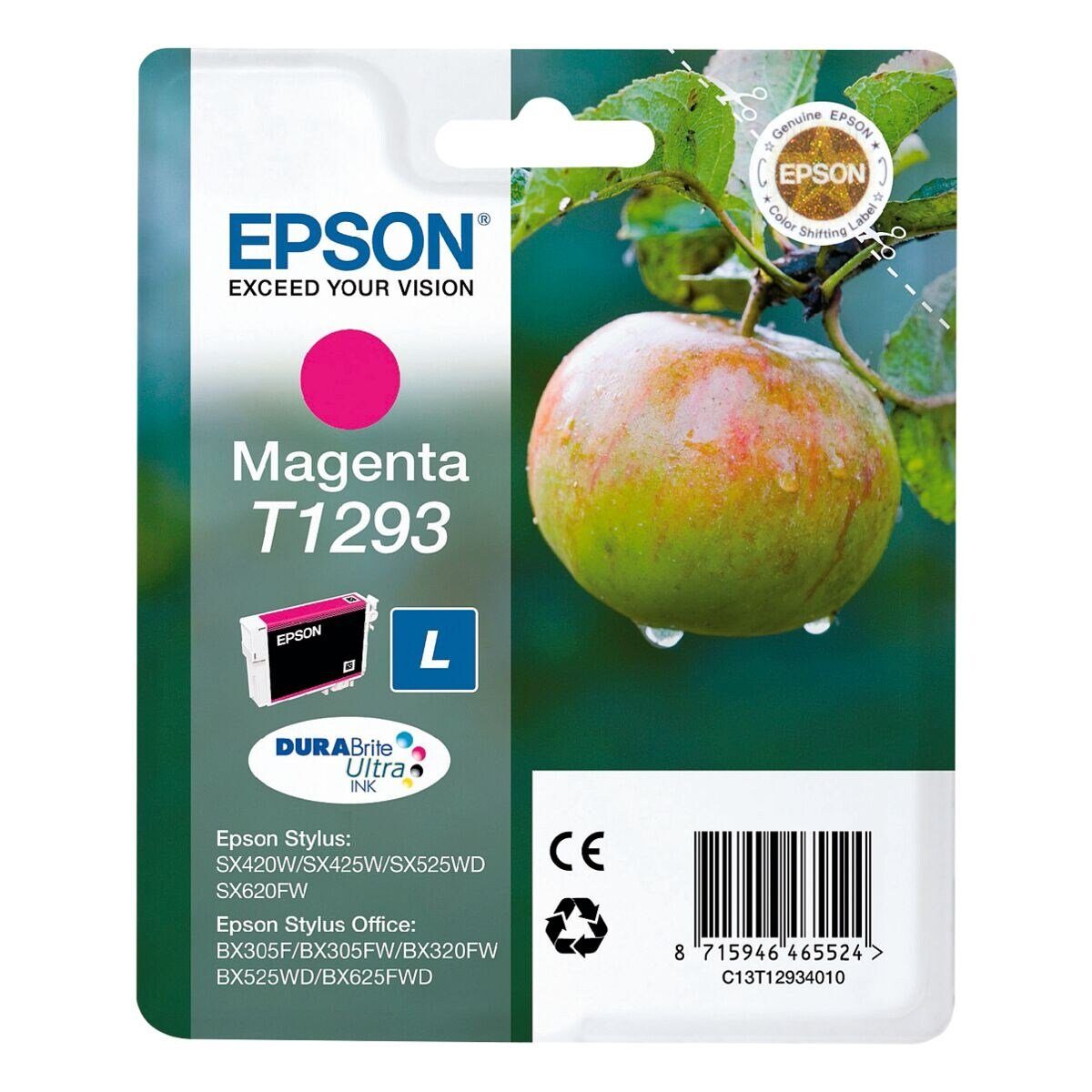 Epson T1293 Tintenpatrone (Original Druckerpatrone, magenta)