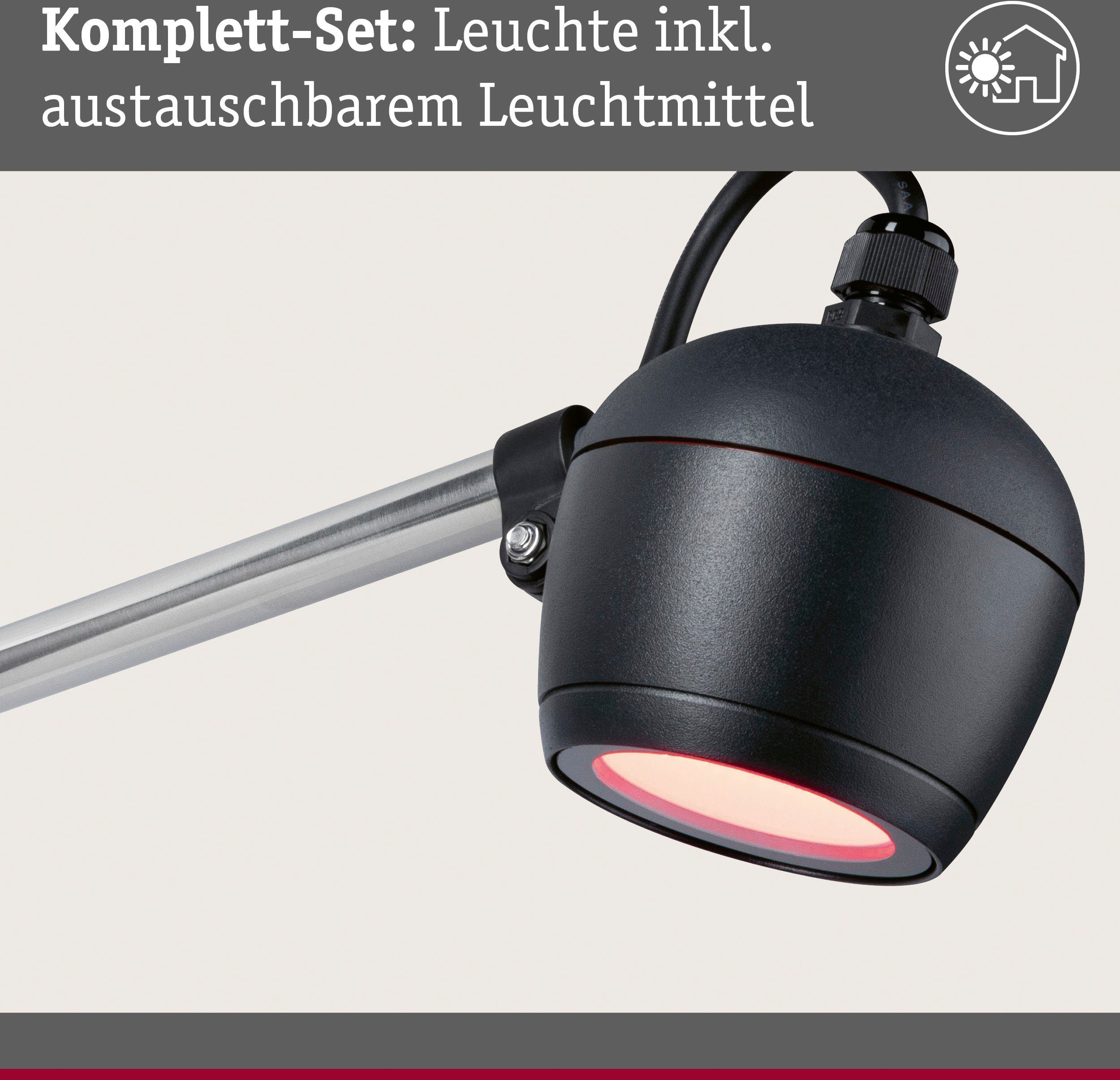 Tageslichtweiß, fest Paulmann Outdoor ZigBee RGBW integriert, LED ZigBee, RGBW Gartenleuchte 230V Kikolo Wall LED