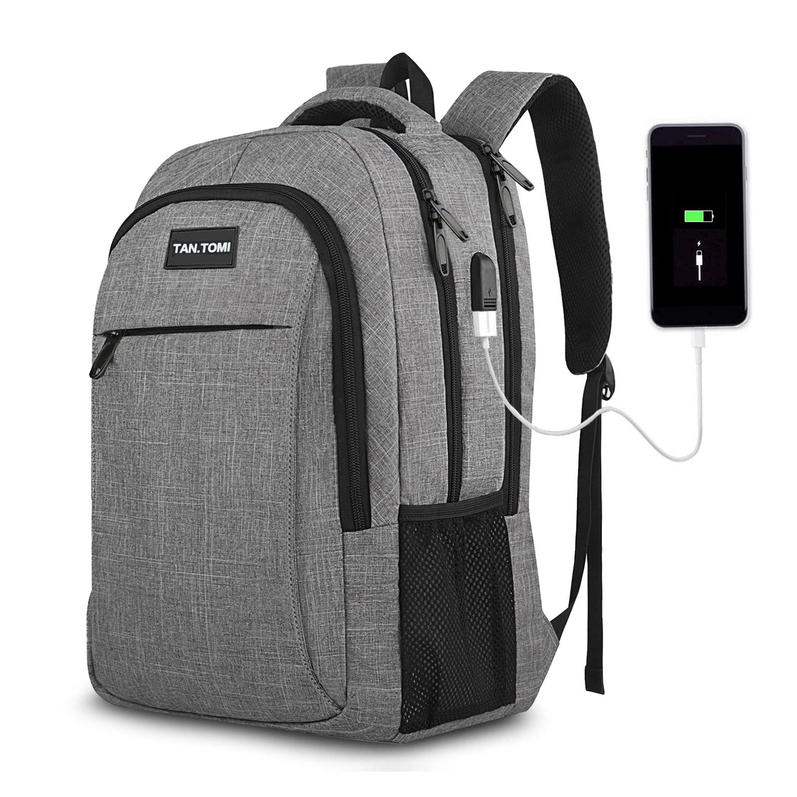 TAN.TOMI Rucksack Laptop-Rucksack Herren mit USB-Ladebuchse, Große Kapazitä günstig online kaufen