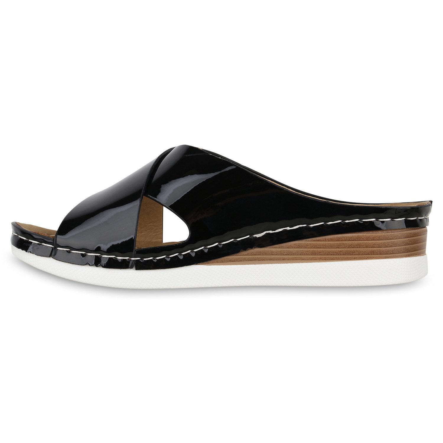 VAN HILL 841646 Sandalette Damen Pantoletten günstig online kaufen