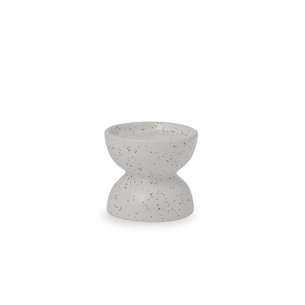 Kerzenständer Storefactory Kerzenhalter HÖGALID S creme natur, 10x10x9cm