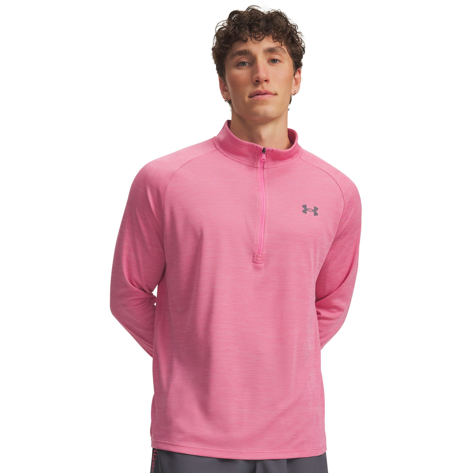 Under Armour® Langarmshirt Under Armour Herren Langarmshirt Tech Textured 1/2 Zip 1382797
