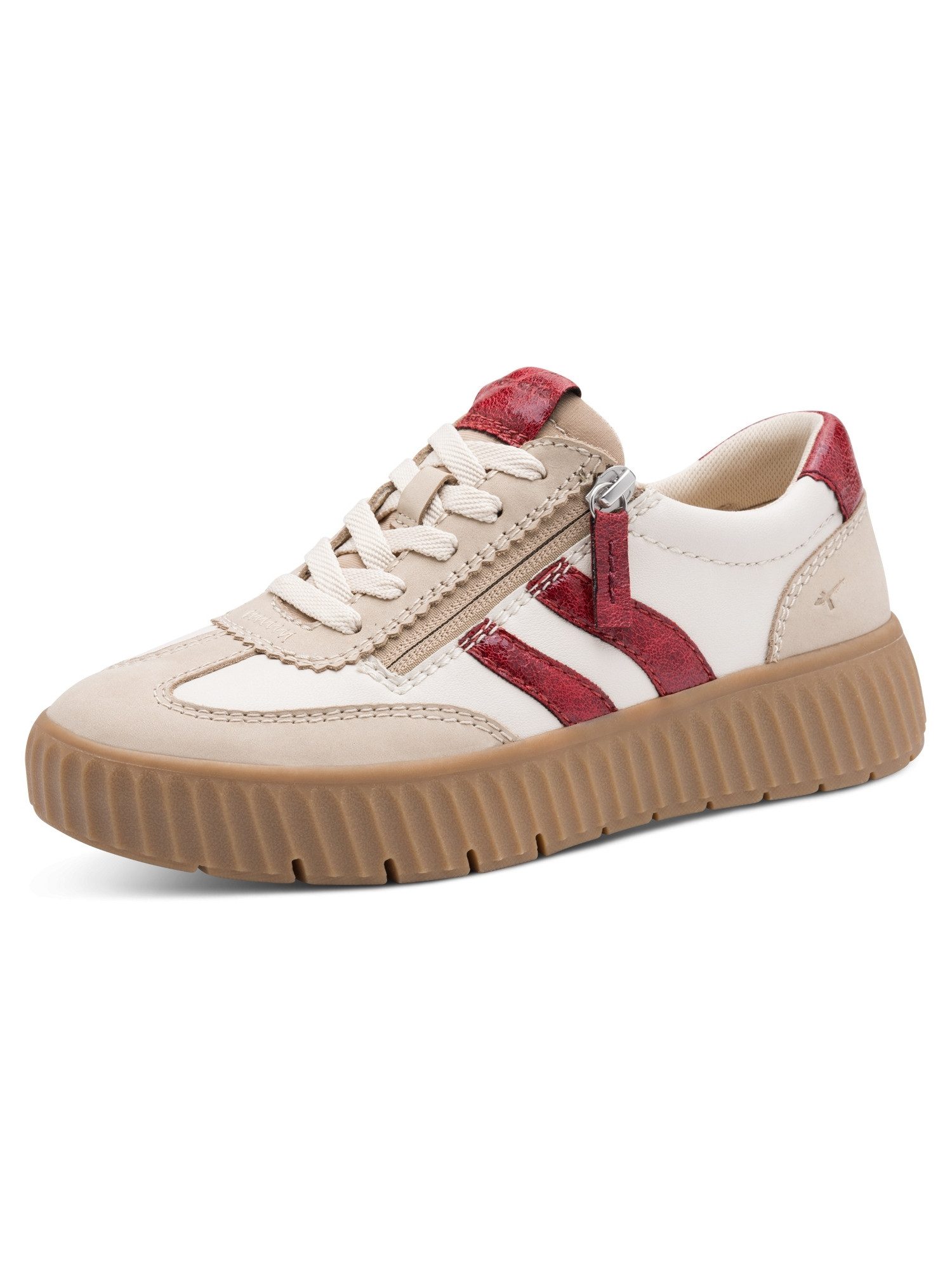 Tamaris WIDE FIT Removable Sock, comfortFit aus Leder Sneaker Removable Sock