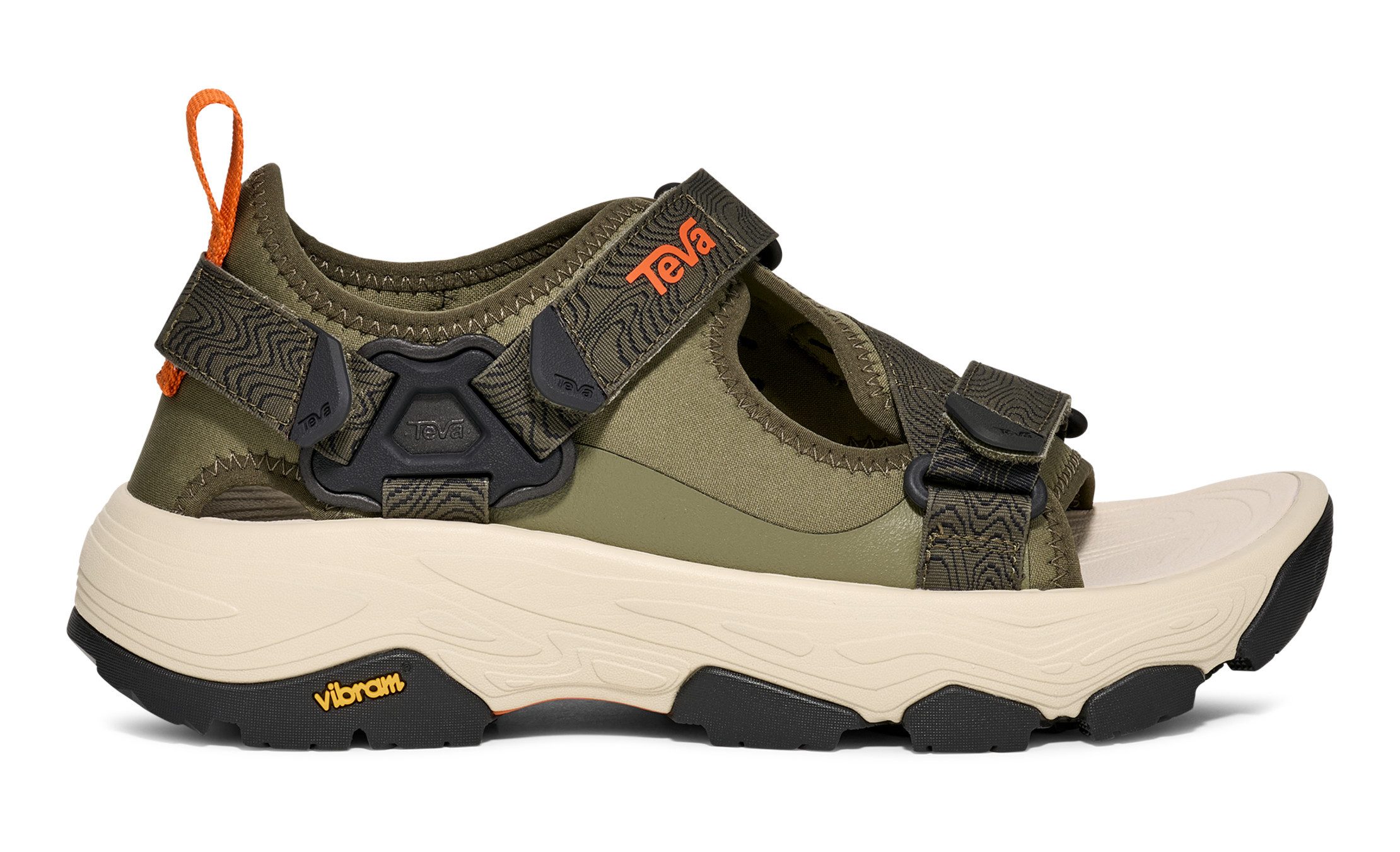 Teva GRANDVIEW MAX SANDAL MEN Sandale mit Vibram® Sohle, mit Gummi-Laufsohle, atmungsaktiv