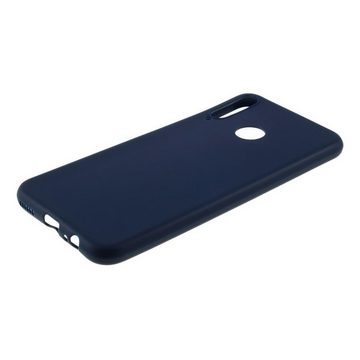 CoverKingz Handyhülle Huawei P40 Lite E Handy Hülle Silikon Case Cover Bumper Etui Matt Blau 16,23 cm (6,4 Zoll), Schutzhülle Handyhülle Silikoncover Softcase farbig