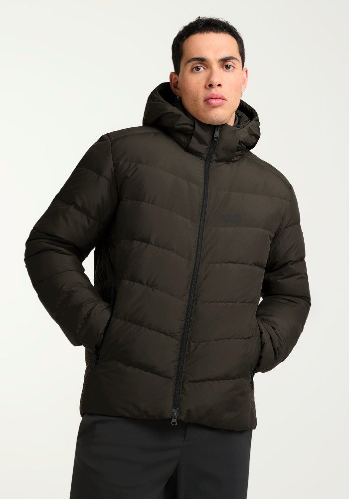 Jack Wolfskin Daunenjacke COLONIUS JKT M RDS mit abnehmbarer Kapuze, winddicht, wasserabweisend, wärmend