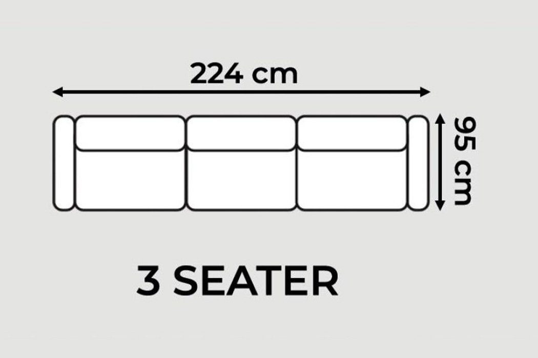 JVmoebel Sofa Dreisitzer, Sofa Made modernes Gepolsterte Couch Luxus Polstermöbel Sofas in Europe