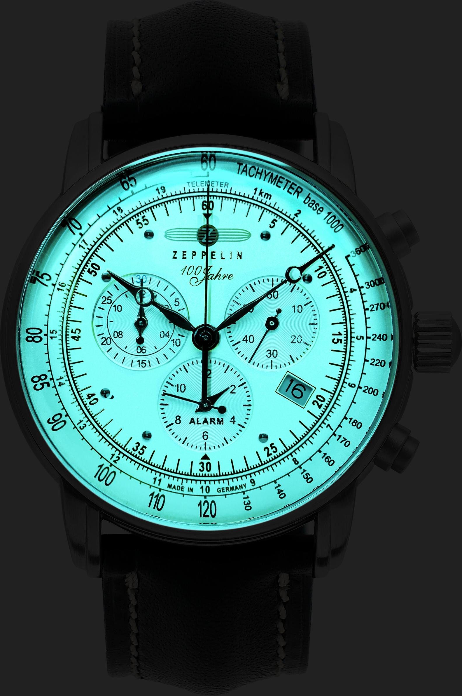 Zeppelin, Made ZEPPELIN 8680-3, in 100 Chronograph Jahre Germany