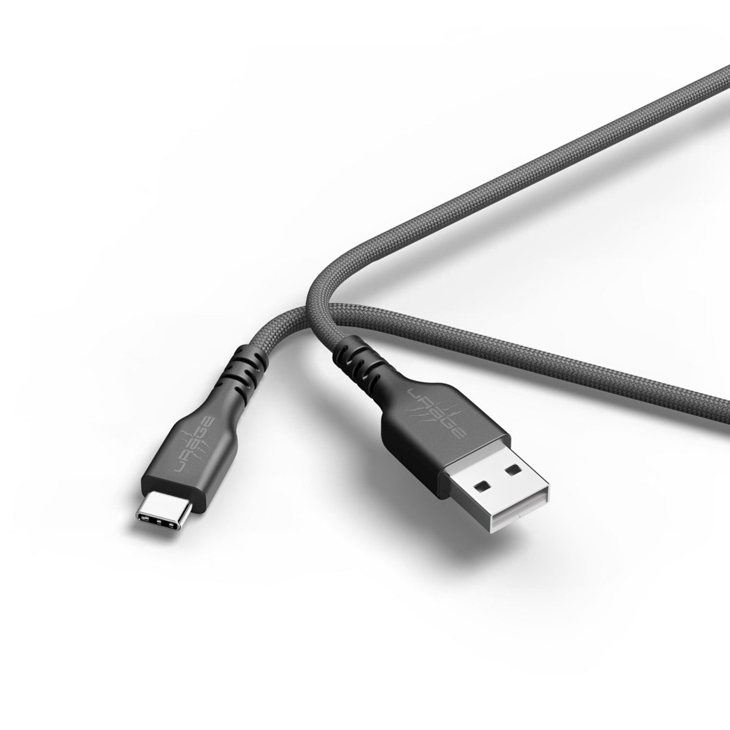 uRage uFlex, USB-A - USB-C, 2,2m, Schwarz USB-Kabel, (220 cm)