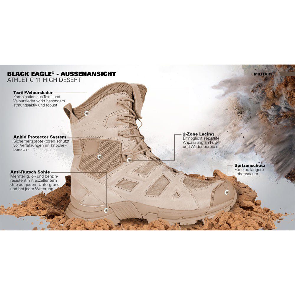 haix Haix Black Eagle Athletic Desert 2.0 VT High Zipper Stiefel günstig online kaufen