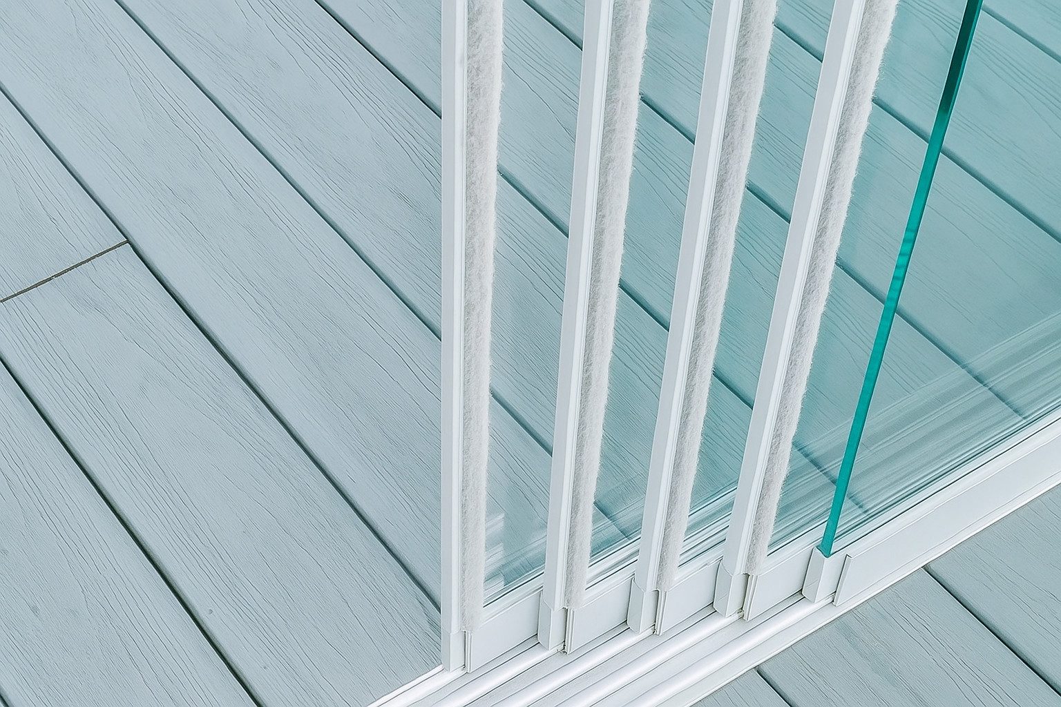 Terrasse2000 Glasschiebetür Winddichtprofil Aluminium mit Bürstendichtung günstig online kaufen