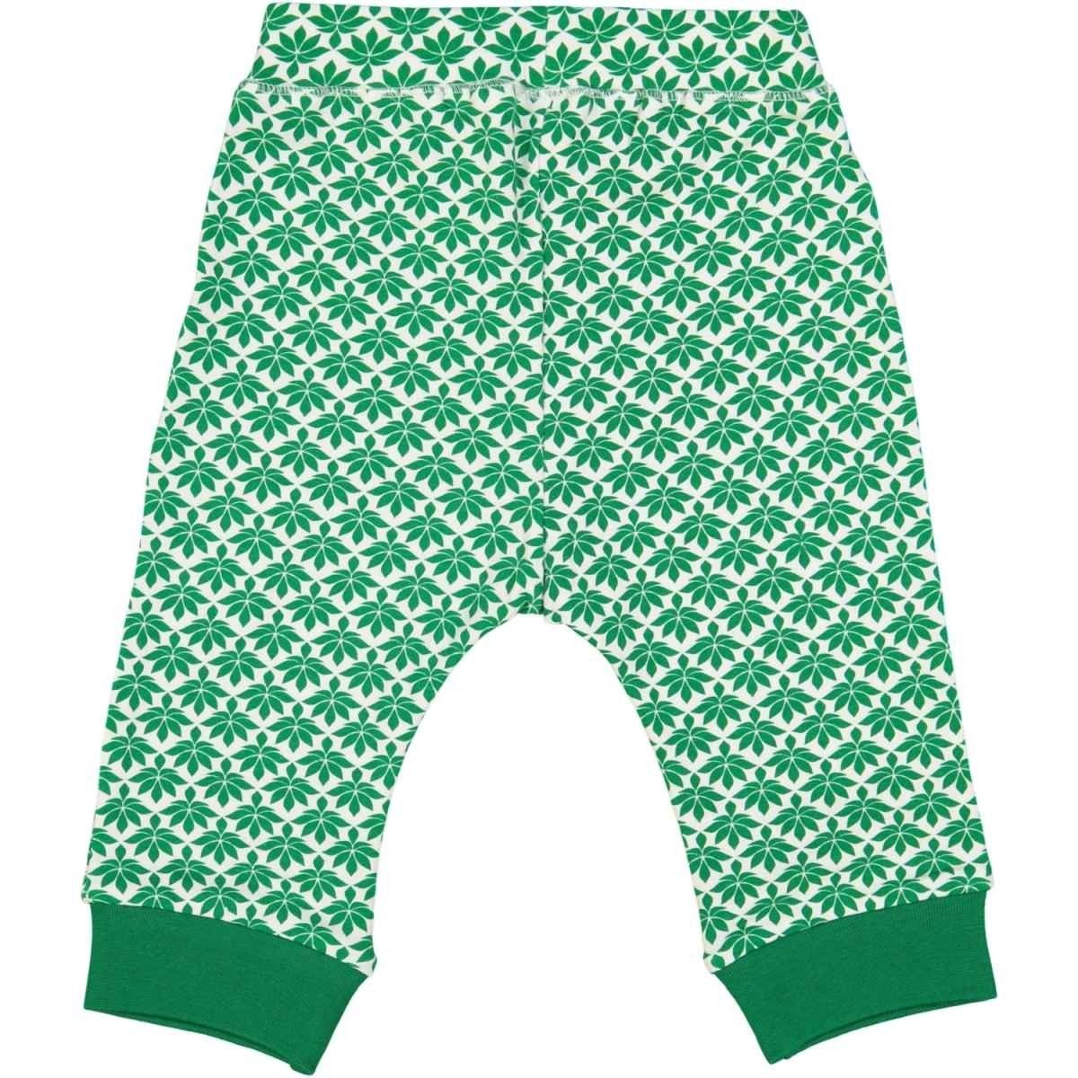 Leggings aus PATE EN Monate Baby mit Baumwolle Leggings schönen 12 COQ Mustern Grün