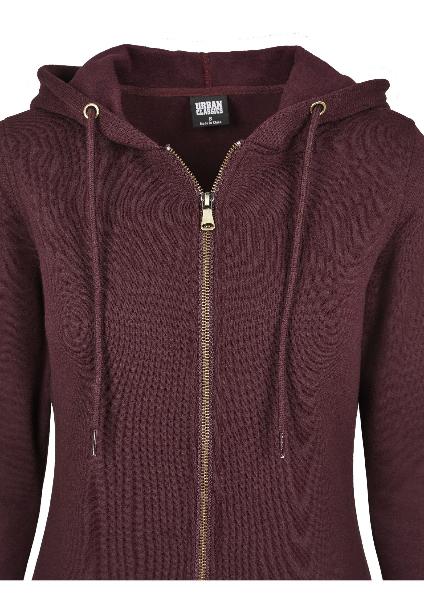 URBAN CLASSICS Sweatjacke Urban Classics Damen Ladies Sweat (1-tlg) – Bild 3 von 5