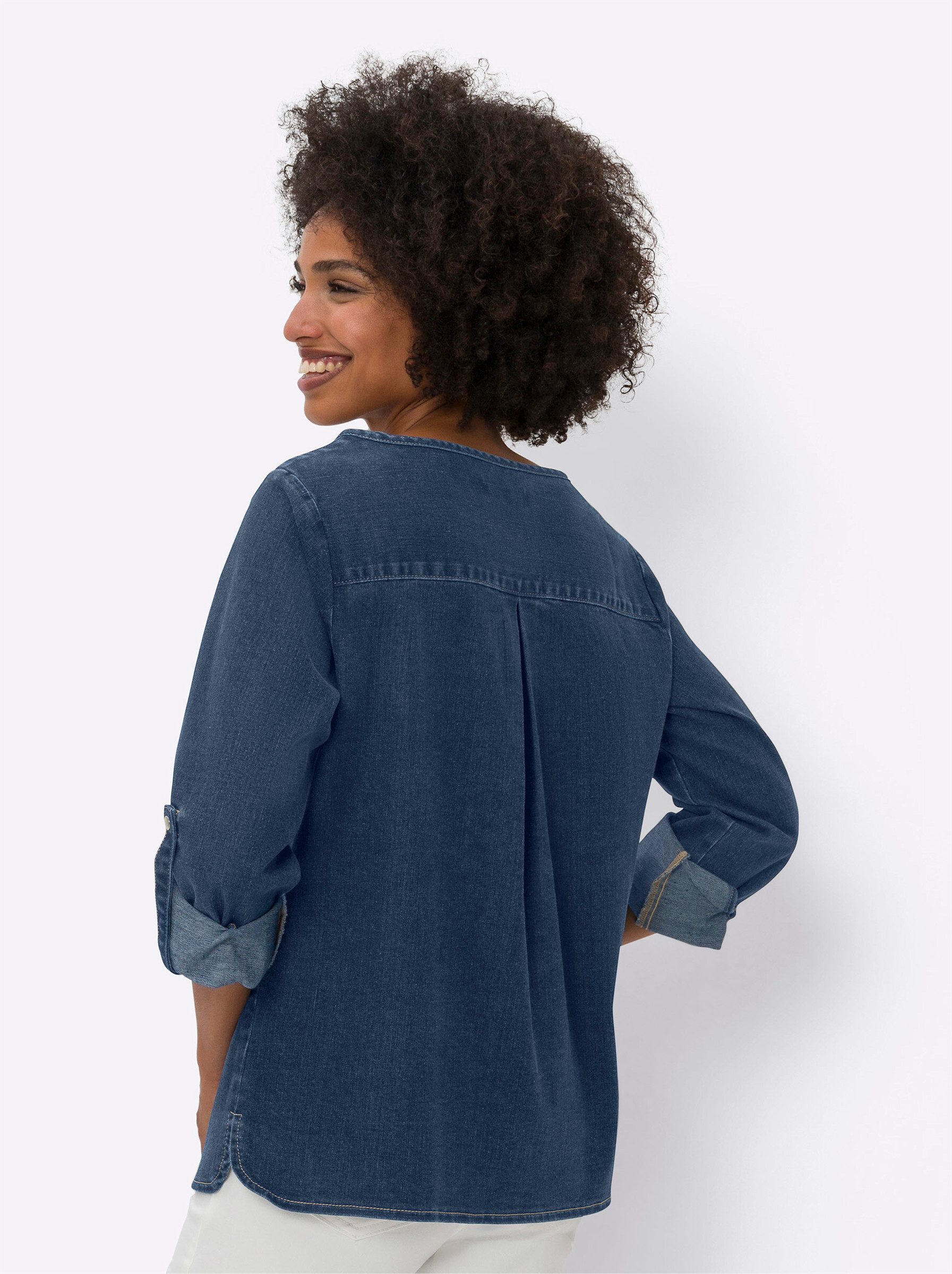 heine Klassische Bluse Jeansbluse günstig online kaufen
