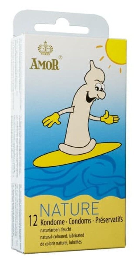 Amor Kondome AMOR Nature / 12 pcs content, 1 St., klassische Kondome