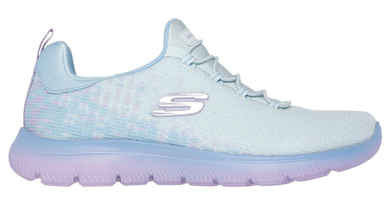 Skechers SUMMITS Slip-On Sneaker, Trainingsschuh, Sneaker, Slipper, Halbschuh mit Bungee-Verschluss