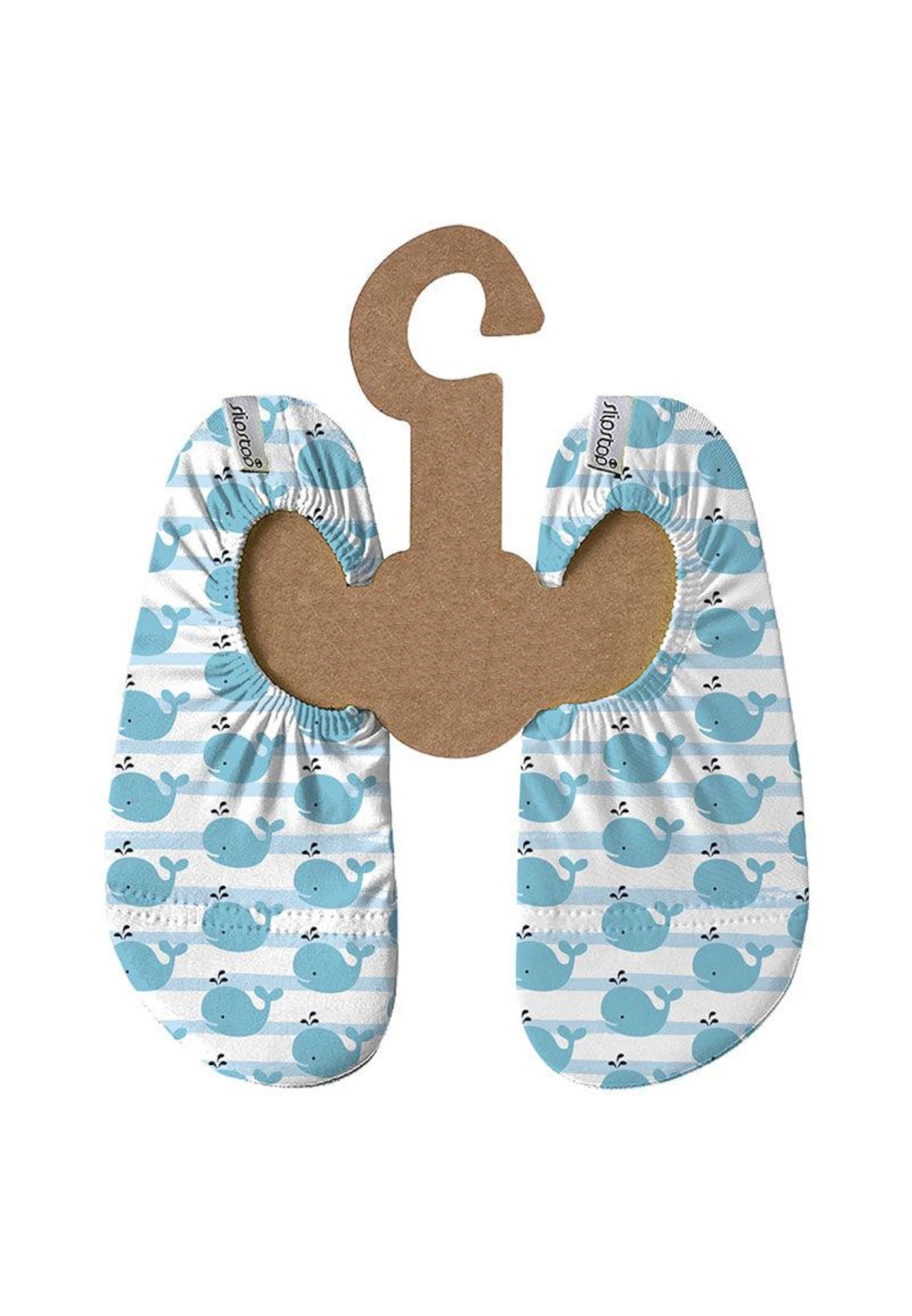 Slipstop Doris Badeschuh White Blue