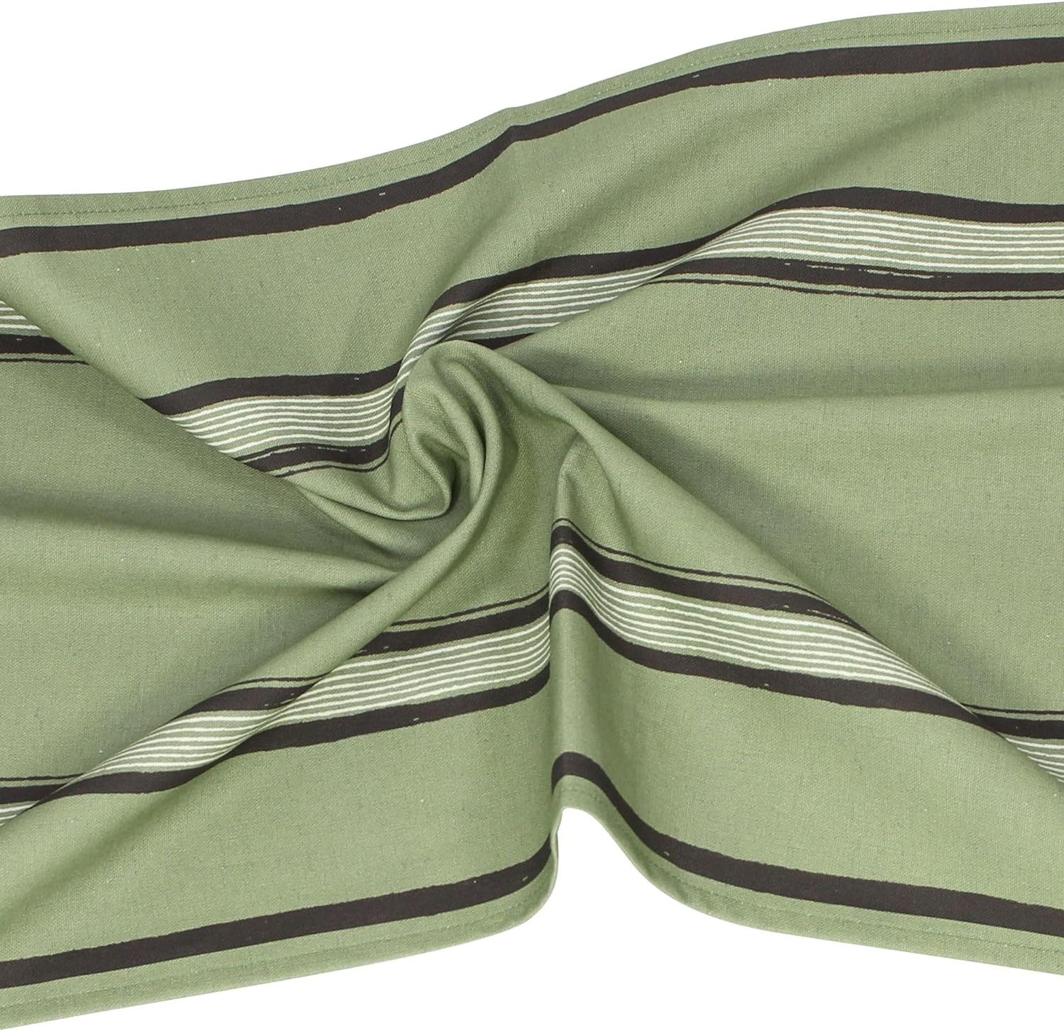 Dekoleidenschaft Tischläufer Tischläufer "Salvia verde" aus reiner Baumwoll günstig online kaufen