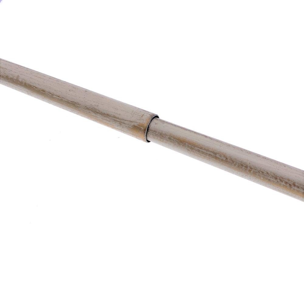 DécoProfi Gardinenstange Gardinenstange SPIRALE ausziehbar, 1-läufig, ausziehbar, mit Bohren, verschraubt, Metall, Ø 13 / 16 mm