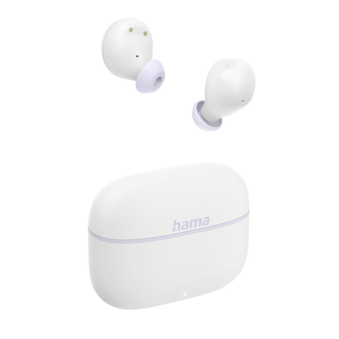 Hama True Wireless Навушники In Ear, Ladecase, bis 20h Akku, Bass Boost Bluetooth-Kopfhörer (Sprachsteuerung, True Wireless, kompatibel mit Siri, Google Assistant, Siri, A2DP Bluetooth, AVRCP Bluetooth, HFP, SPP)