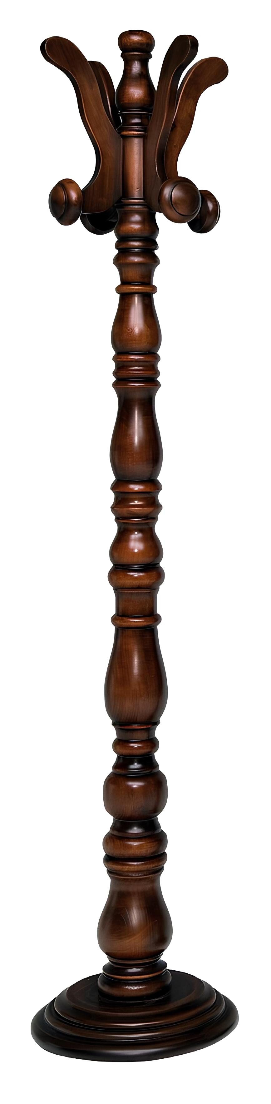 Xlmoebel Garderobenständer Eleganter Kleiderständer aus Holz für den Eingangsbereich, (Einzelartikel, 1 St., Kleiderbügel), Hergestellt in Europa