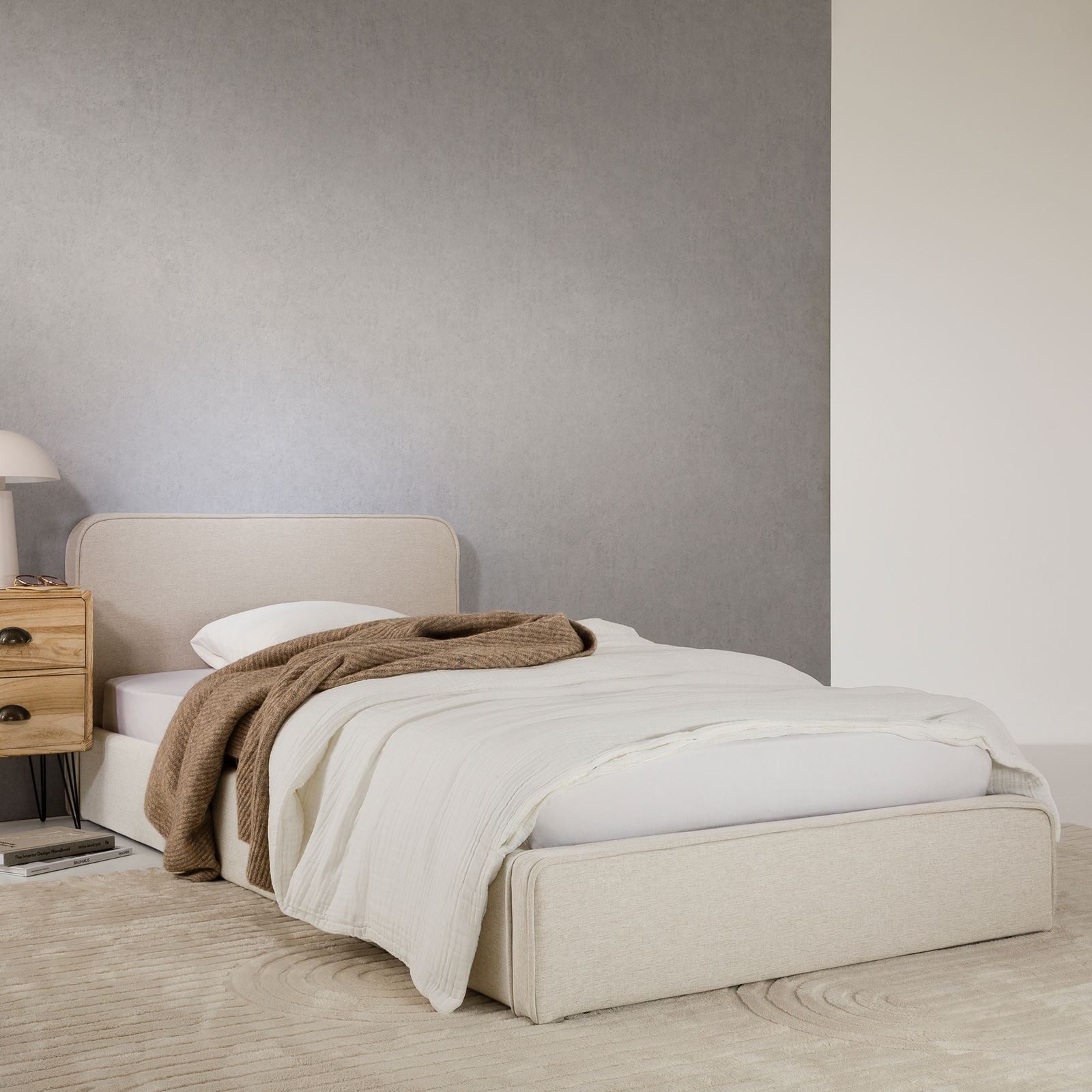 IDIMEX Polsterbett MARINI, Bett 90x200 cm mit Lattenrost Einzelbett mit Kop günstig online kaufen