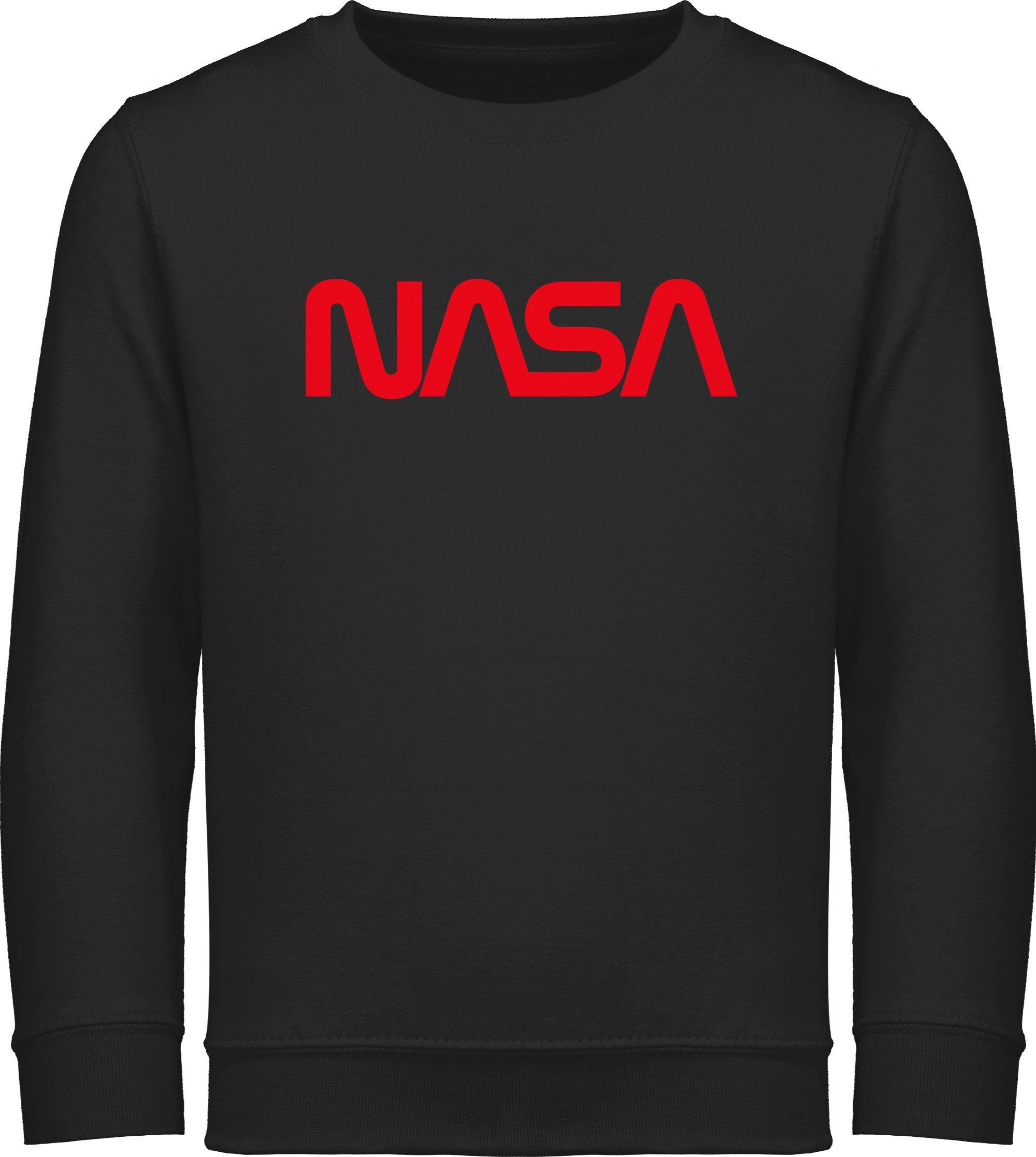 Shirtracer Sweatshirt Nasa und - Raumfahrt Mondlandung Co Schwarz Kinderkleidung 1 Astronaut Weltraum