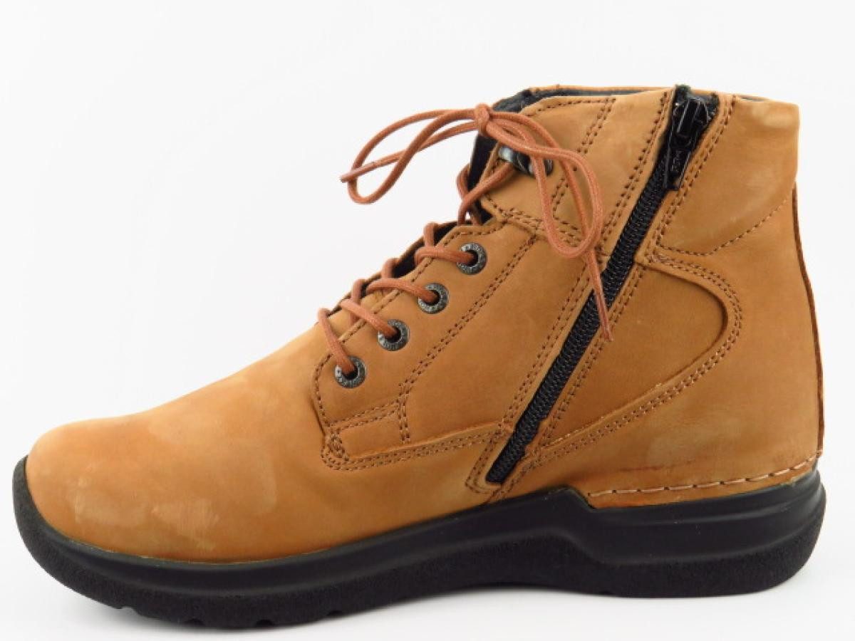 WOLKY Whynot CW Nubuk camel Stiefelette