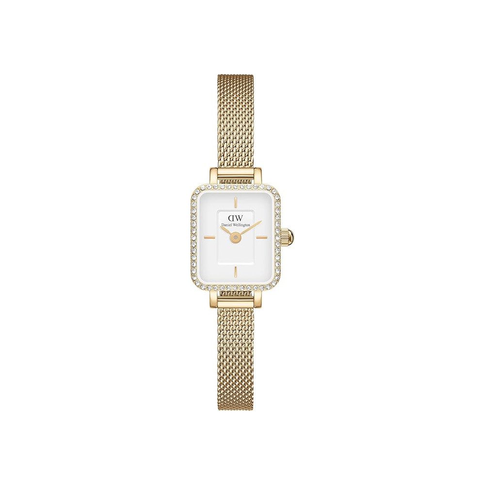 Daniel Wellington Quarzuhr Daniel Wellington Quadro Mini Lumine Bezel Gold, günstig online kaufen