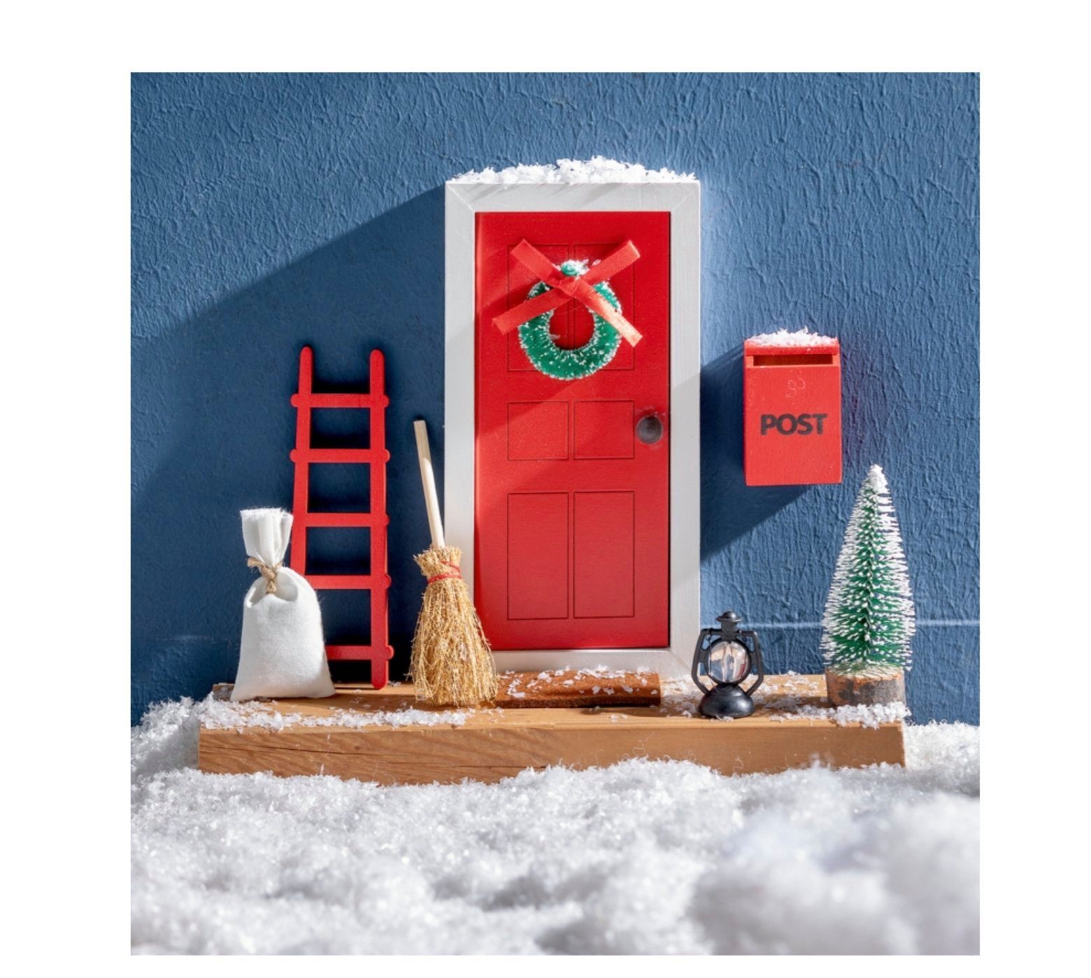 COPPENRATH DIE SPIEGELBURG Adventskalender Wichteltür - Bärenstarke Weihnachten Elfentür-Set (Set, 9-tlg), Wichteltür mit Zubehör