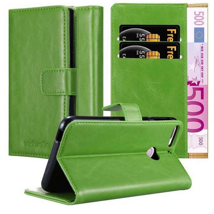 Cadorabo Handyhülle Luxury Book HTC Desire 12 PLUS Klappbare Handy Schutzhülle - Hülle - mit Standfunktion und Kartenfach