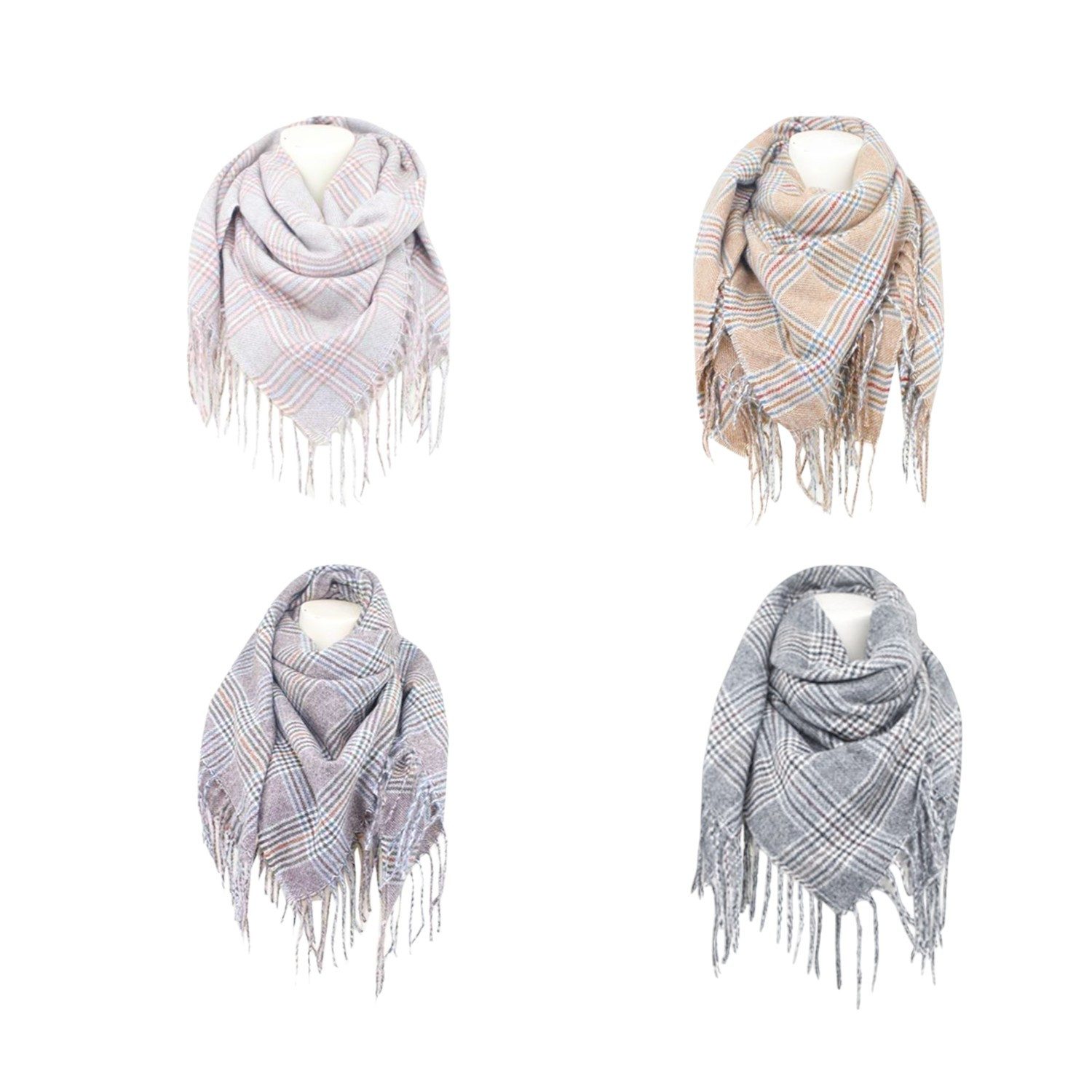 Antonio Schal Winter Damen Schal Cashmera » Fransenschal 105cm x 100cm, (Ke günstig online kaufen