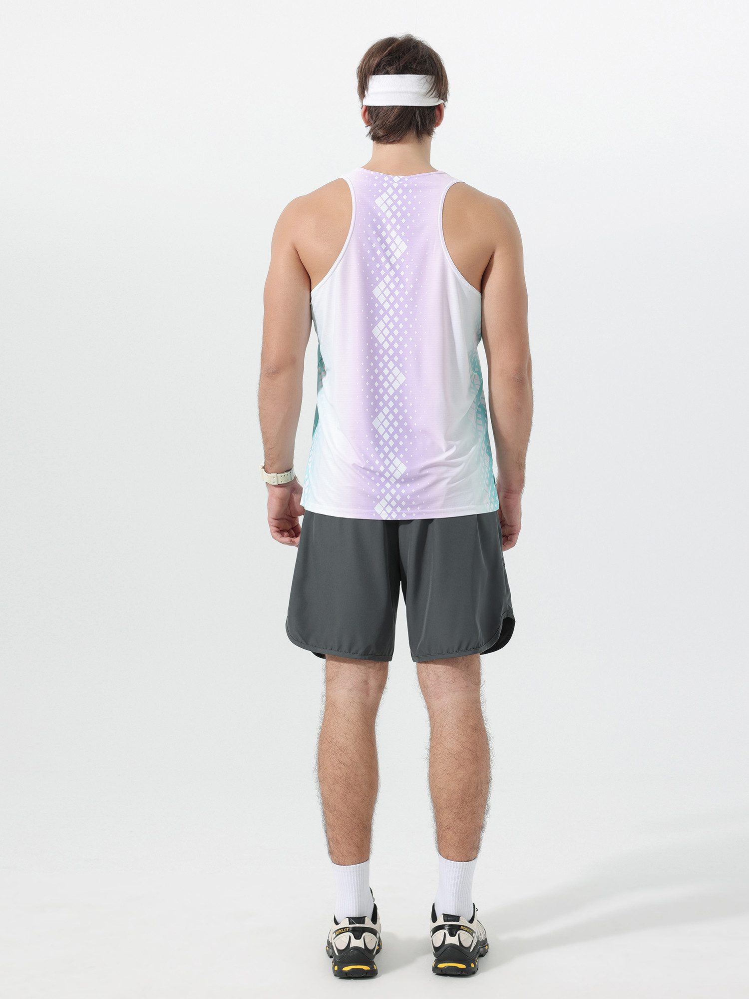 YOUTHUP Tanktop Herren Colorblock Tanktop – rundhals, schnell trocknend, leicht