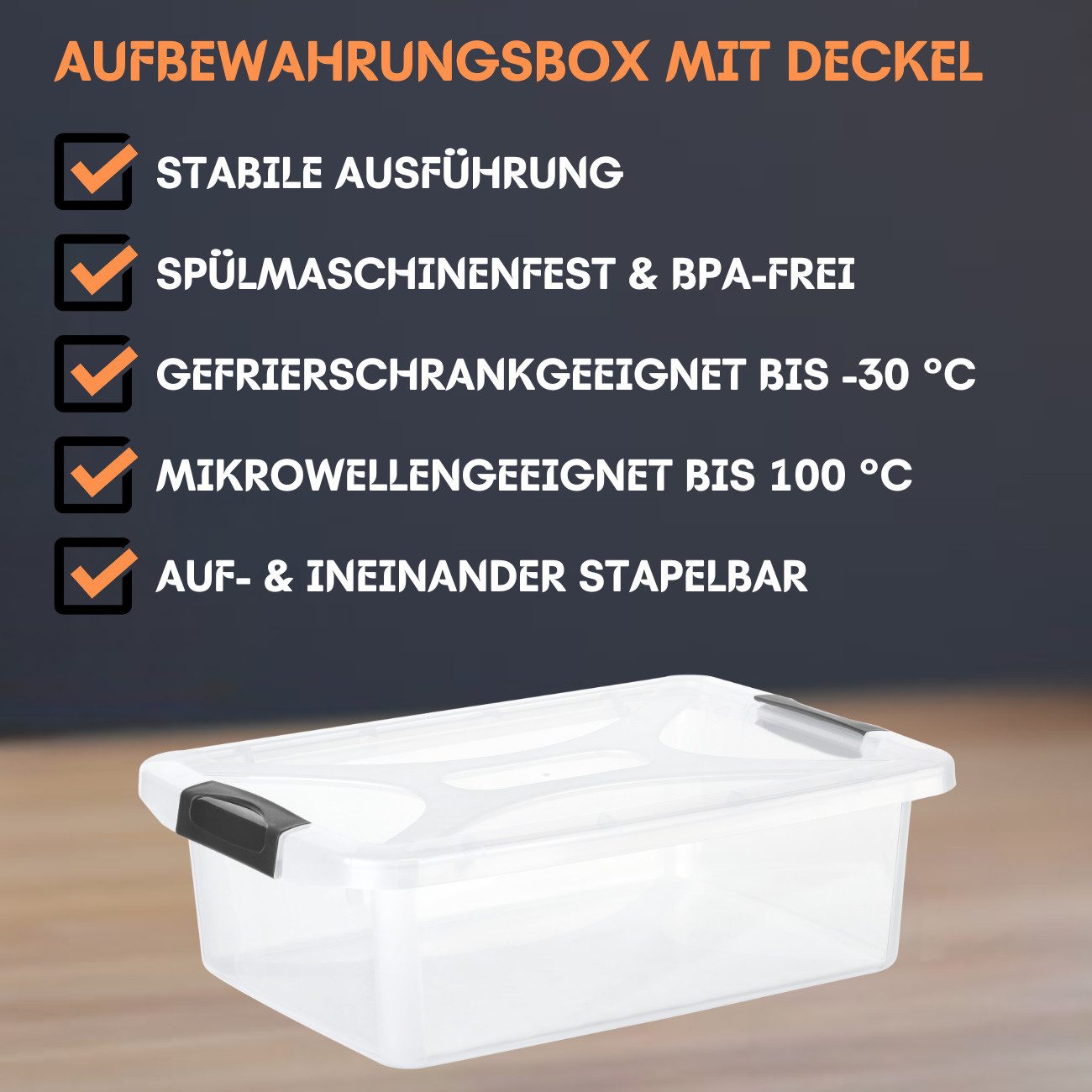 Engelland Aufbewahrungsbox Plastikbox mit Deckel und günstig online kaufen