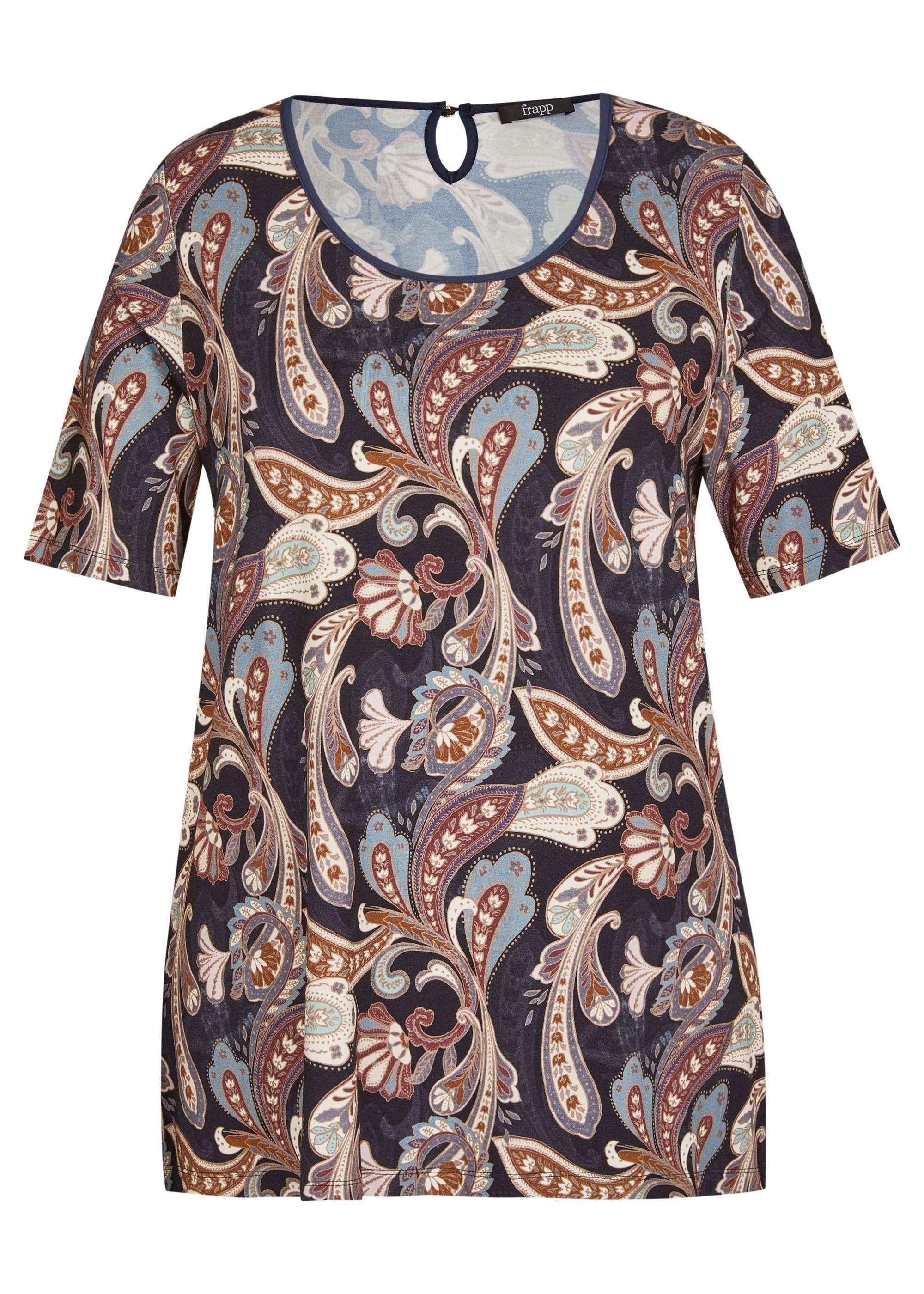 FRAPP Print-Shirt Romantisches T-Shirt mit orientalischem Muster