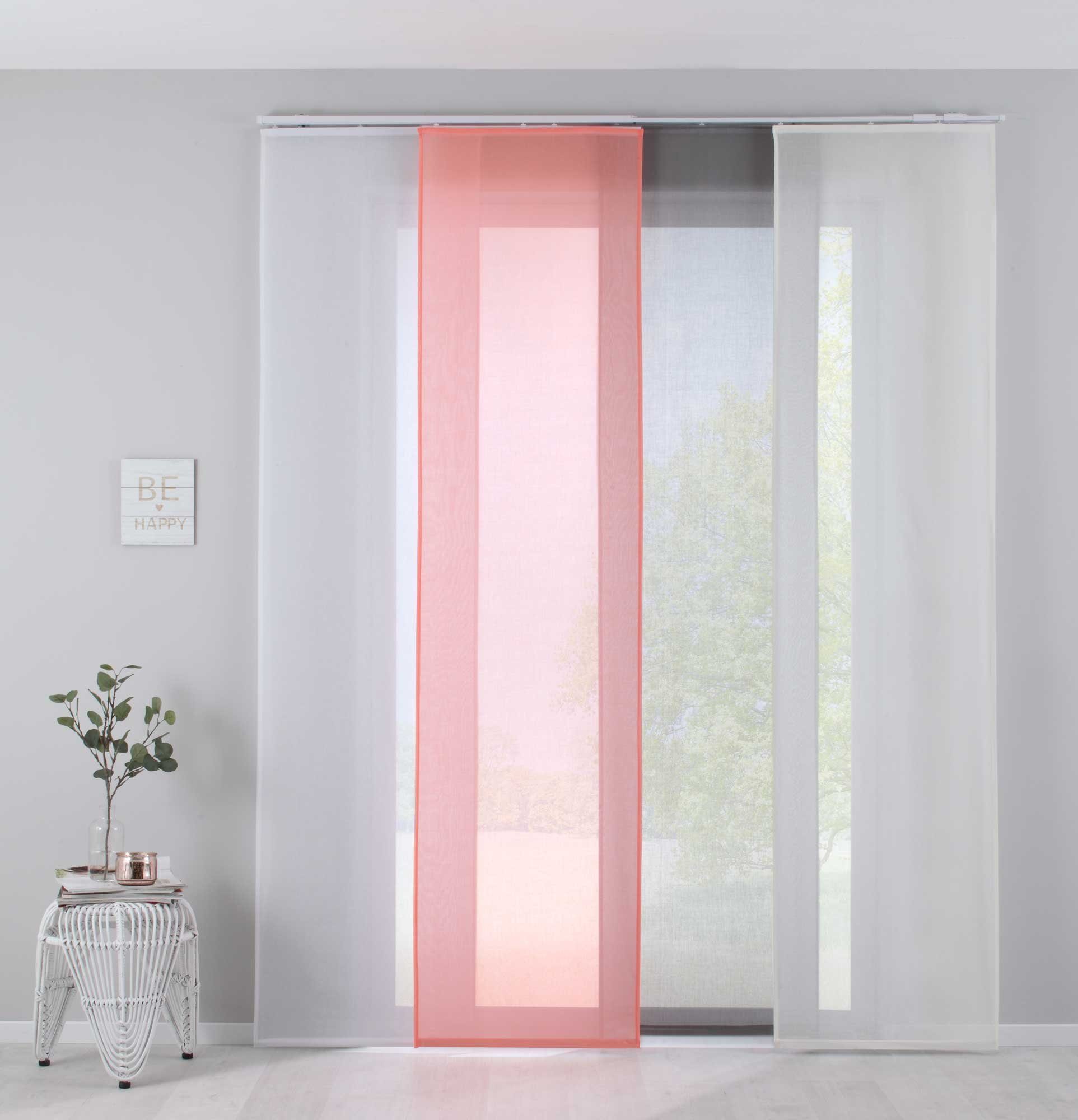 Gardinenbox Schiebegardine (1 St), Paneelwagen, halbtransparent, Flächenvor günstig online kaufen